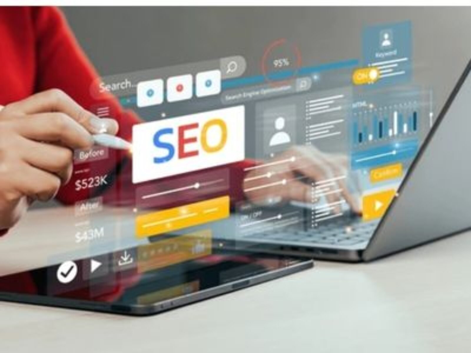 Australian real estate professionals analysing SEO strategies to improve property listings, website traffic, and online lead generation.