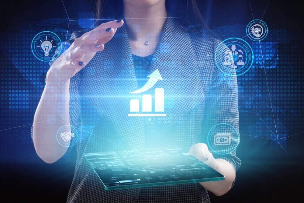 Business,,Technology,,Internet,And,Network,Concept.,Young,Businessman,Working,On