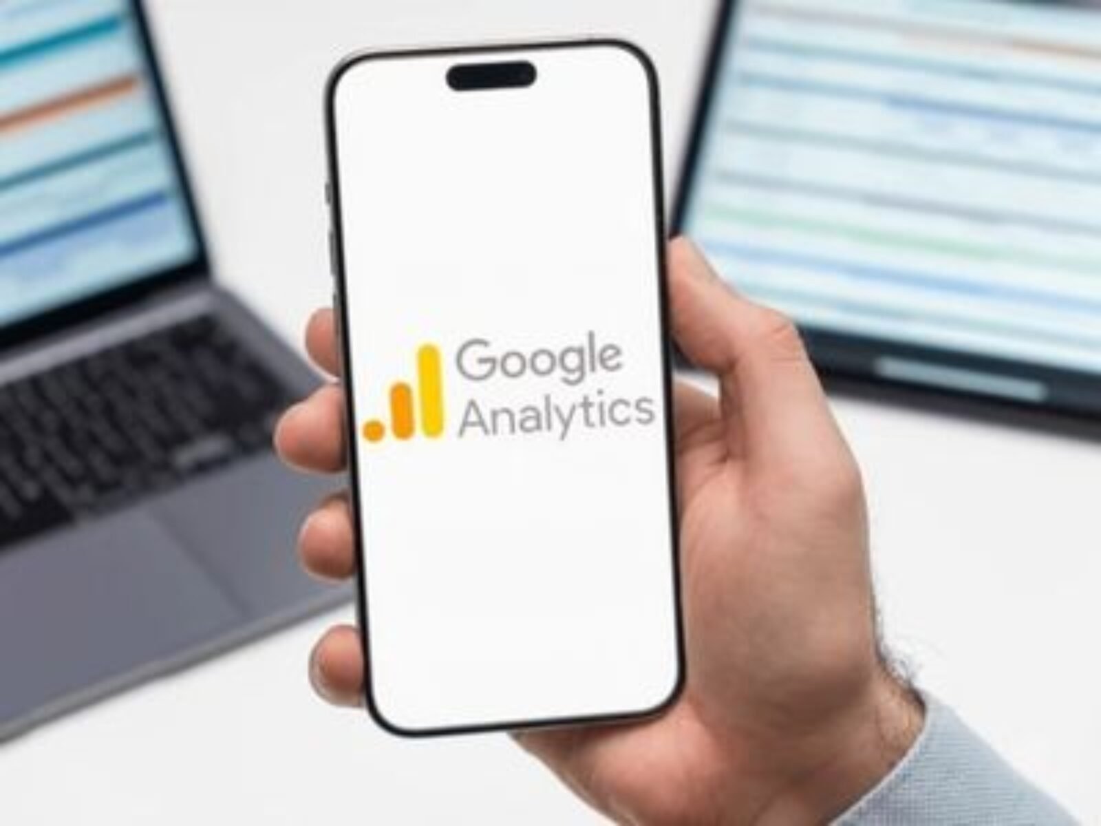 Digital marketing professional assigning user permissions in Google Analytics to manage website data, reports, and account access securely.